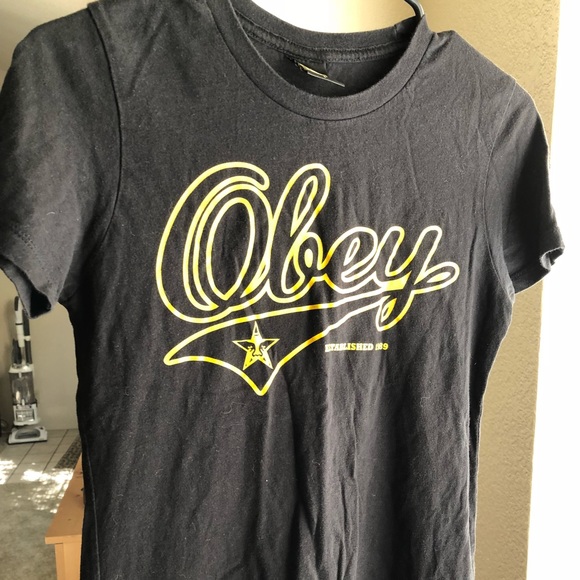 Obey T-shirt baseball print - Picture 2 of 4